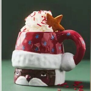 NWT Anthropologie | Isabela dos Santos | Cozy With Mr. Santa Claus Stoneware Mug